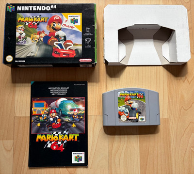 Mario Kart 64 Nintendo 64 N64 komplett verpackt & komplett *sehr guter Zustand / Sammler* Con Pal