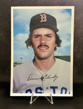 1981 Topps Baseball Giant Photo Cards Dennis Eckersley Boston Red Sox Signature