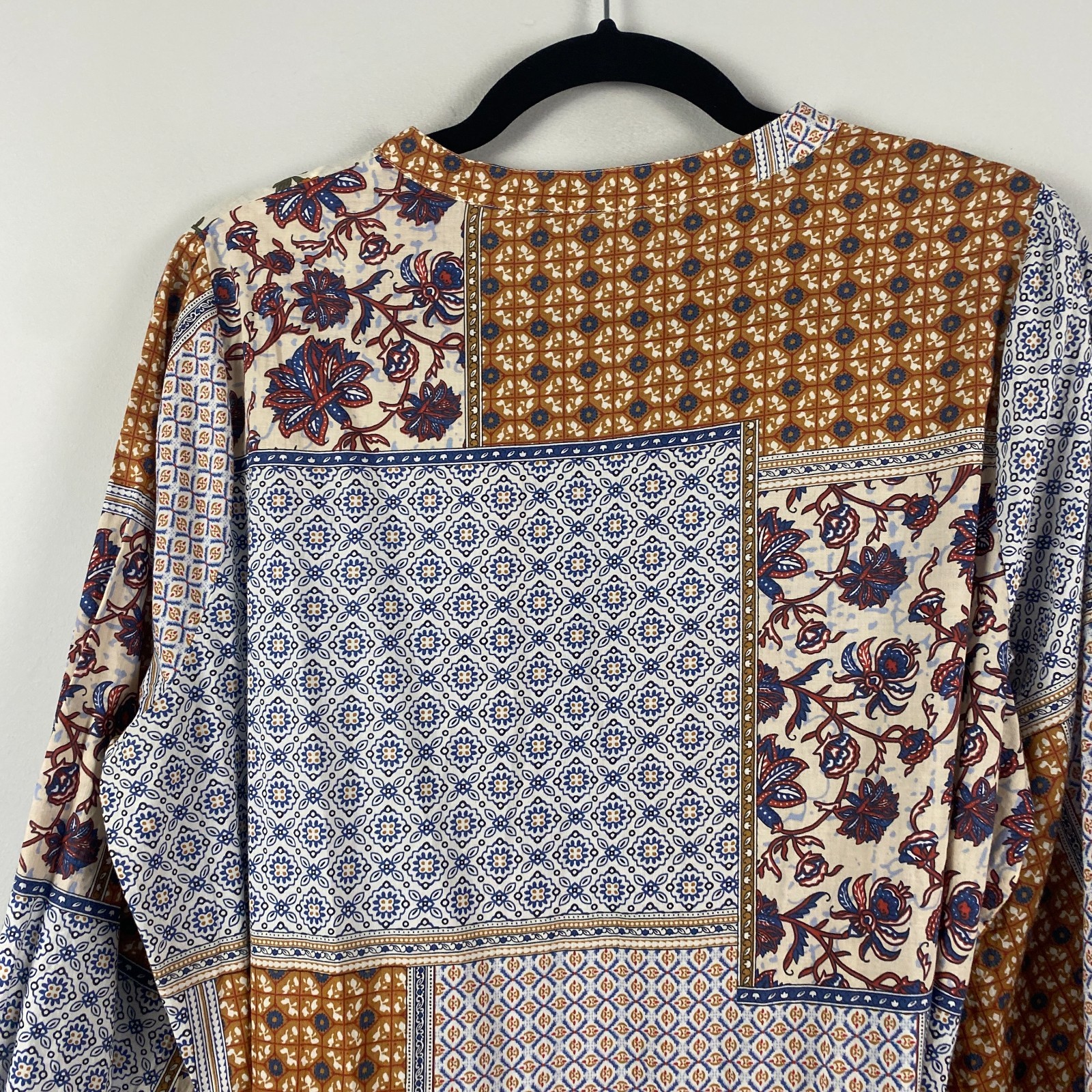Zara Belted Patchwork Cottagecore Printed Shirt D… - image 8