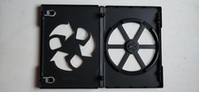 USED 14mm Standard Eco Slotted Black 1-Disc DVD Case with Outer Sleeve SCRATCH