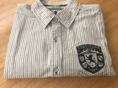 Vintage EXPRESS Fortitude Lion Crest men's shirt size Large  Anniversary Edition