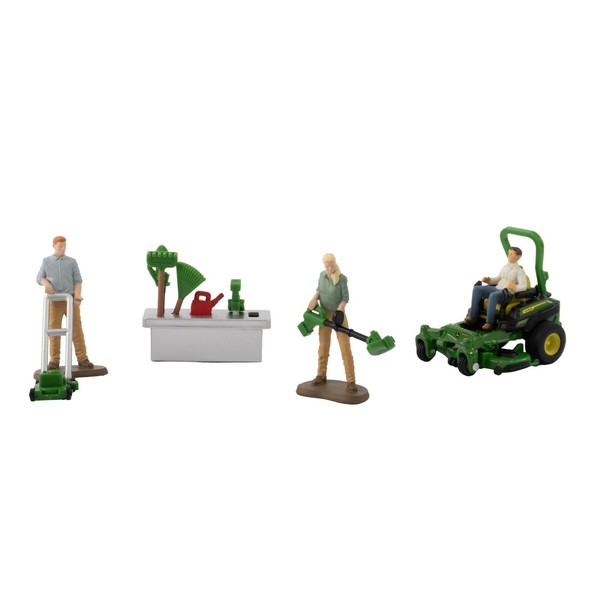 Britains John Deere Garden Playset, Farm Toy Set With Tractor, Accessories, Deta-image
