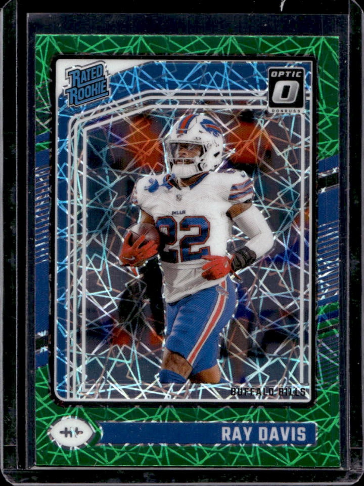 2024 Donruss Optic Ray Davis Green Velocity Rated Rookie #283 Bills
