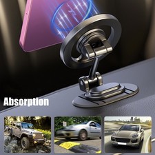 Secure Phone Car Mount Foldable Design 360 Rotation Metal Clip for Car