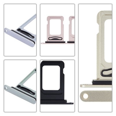 SIM für iPhone 15 Dual Ersatz KartenHalter Fach CardHolder Fach Tray Card Slot