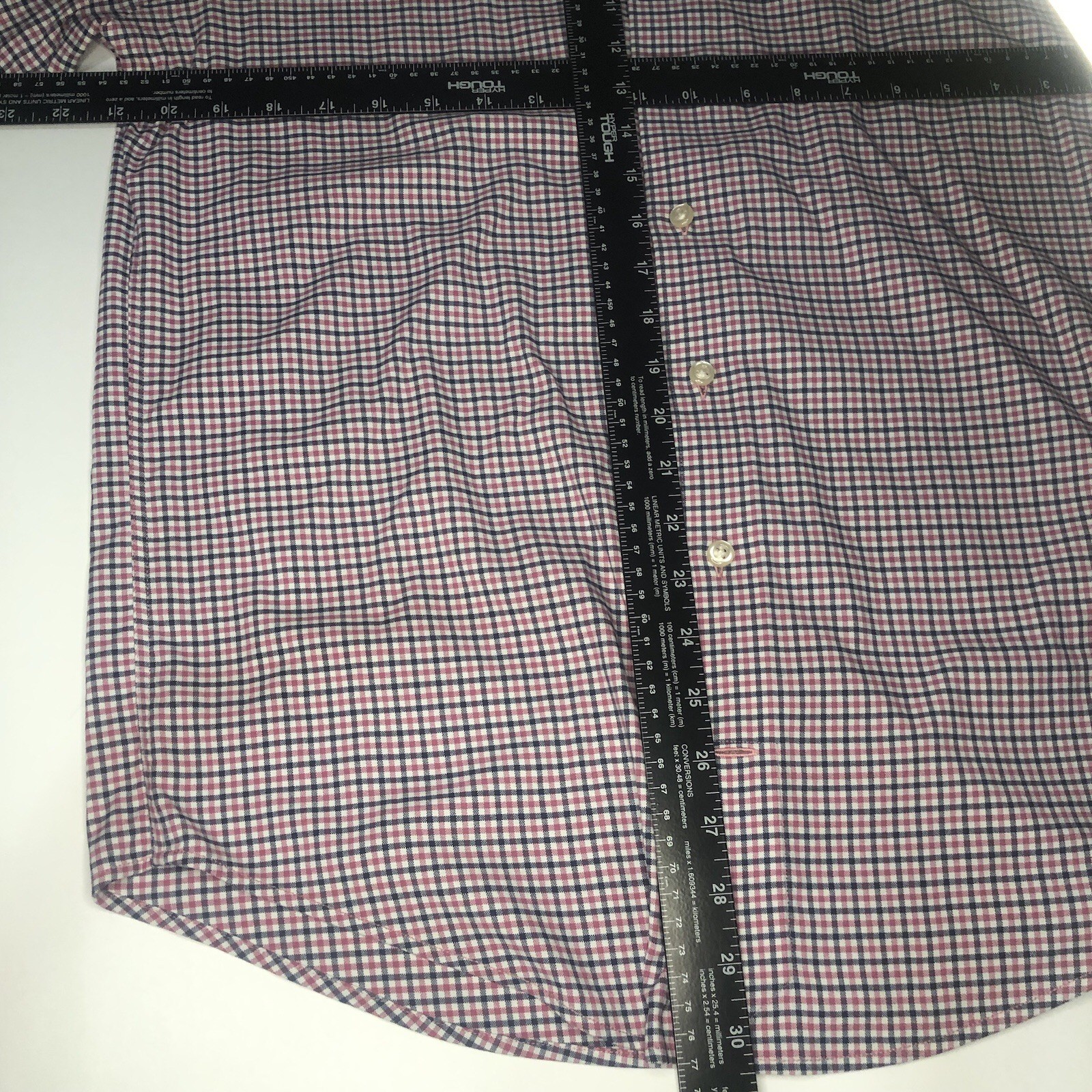 Peter Millar Button Down Shirt Medium Red, White,… - image 8