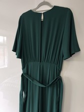 Tuta donna elegante elegante elegante moderna festa in ricco verde smeraldo H&M taglia 10.