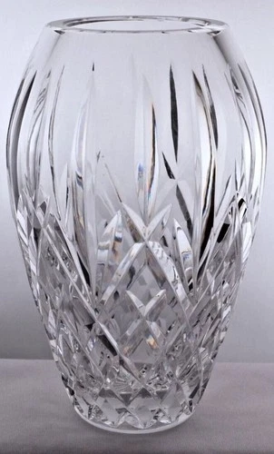 Vintage Waterford Crystal Ireland Araglin 7" Flower Vase MCM