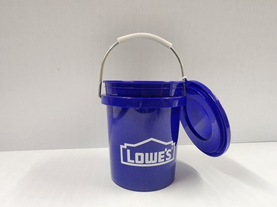 #ad Lowe#x27;s Lowes Mini Bucket With Lid Minature Paint Pail 0.5 Quart BPA Free 4in $5.99