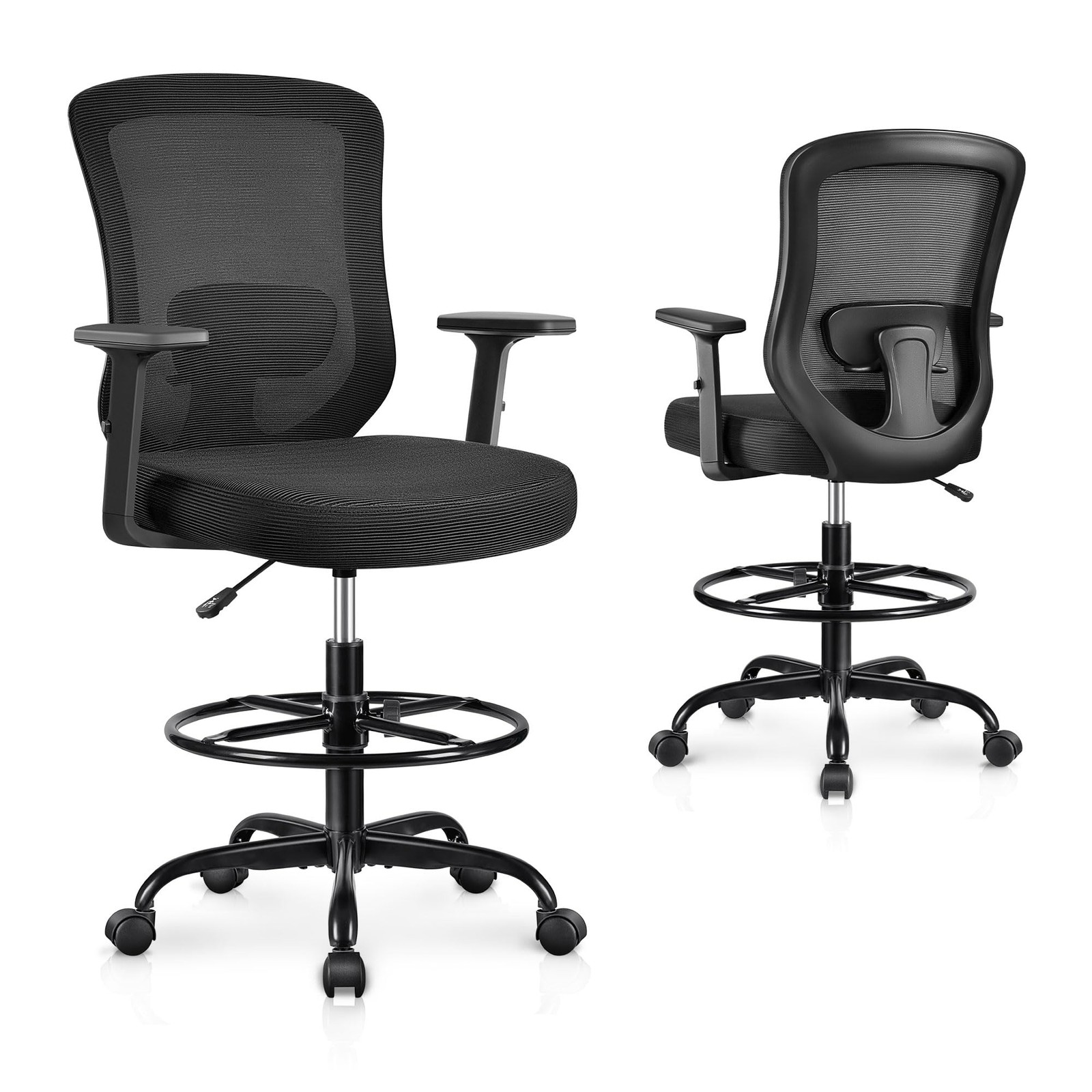 For Standing Desk Computer Chair - Black