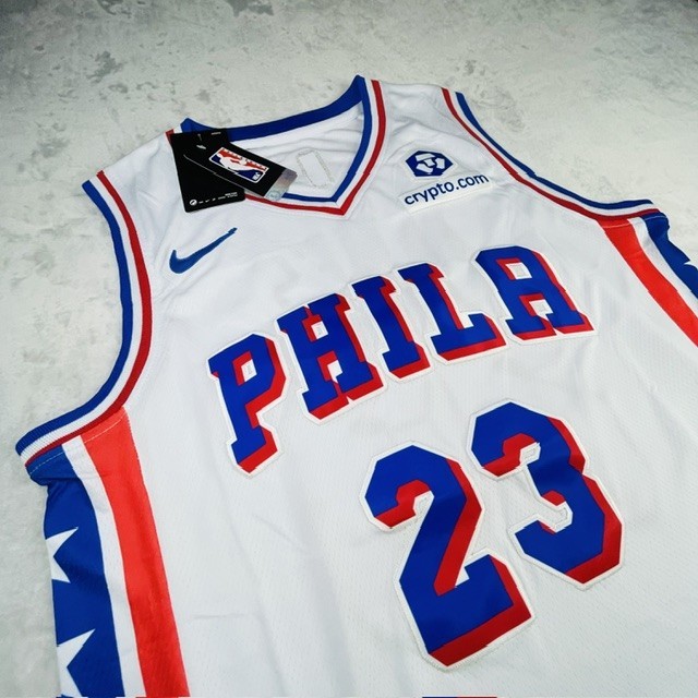 No Reserve PSA LeBron James Signed Jersey 76ers NBA White Autograph Certified view 9