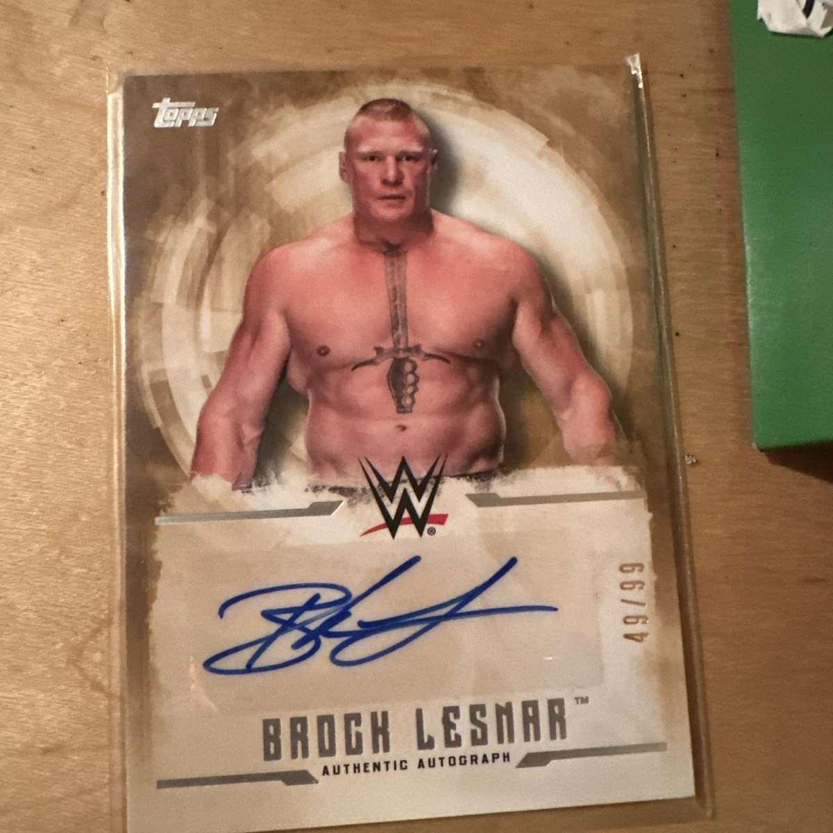 brock lesnar autograph products for sale | eBay