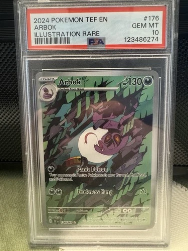 Arbok Holo PSA 10 SV05: Temporal Forces 176/162