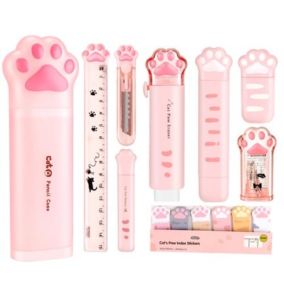 9Pcs Cute School Supplies, Cute Stationery,Includs Pencil Sharpener,Eraser, C...