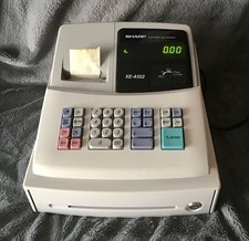 Sharp XE-A102 Electronic Cash Register Till UNTESTED & no keys