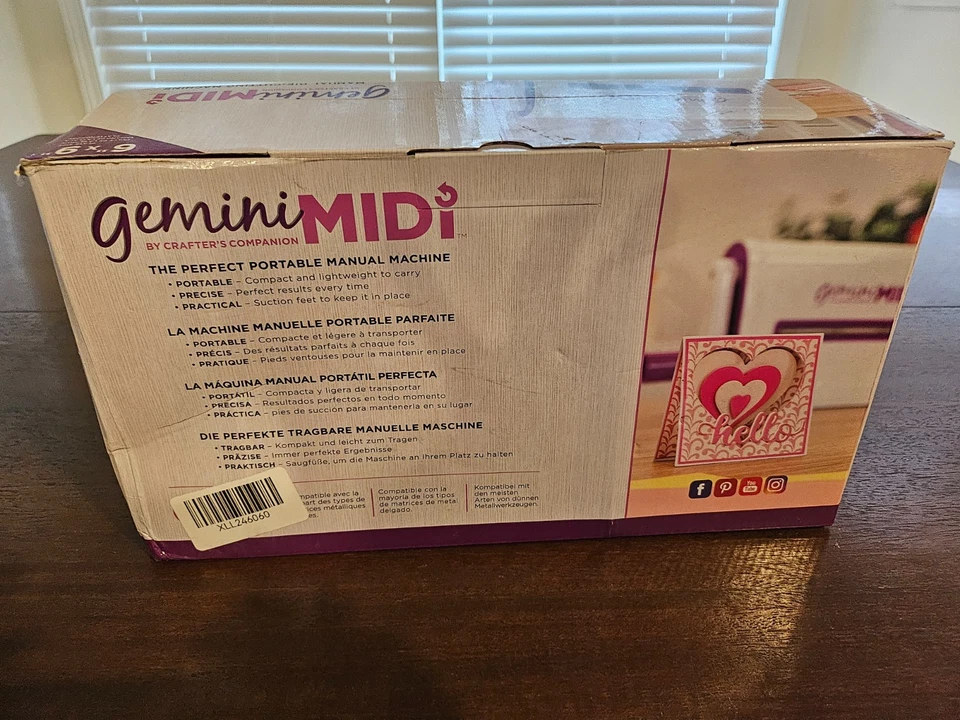 Gemini Midi Manual Die-Cutting & Embossing Machine - 6"X9" Scrapbooking New - Image 4 of 4