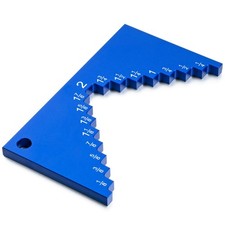 Dreyoo Table Saw Height Gauge, Aluminum Gauge Saw, Blue