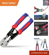 8-Inch Heavy-Duty Mini Bolt Cutter with Anti-Slip Handles for Precision Cutting