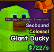 Colossal giant ducky Catch and tame ROBLOX
