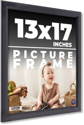 13x17 Frame Black Passaggi Solid Wood Picture Frame Width 1.5 Inches | Interior