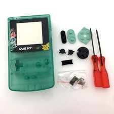 New Luminous Clear Green Housing Shell For Game Boy Color-Color Buttons Optional
