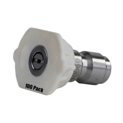 #ad 100 Pack Erie Tools Pressure Washer 1 4quot; Quick Connect 40 Degree 4.0 Nozzles $178.99