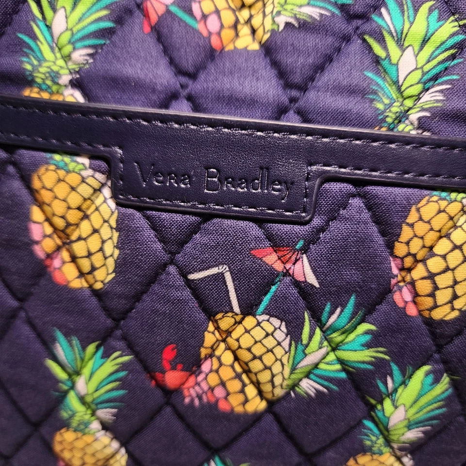 Bolso de Mano Vera Bradley Tucán Fiesta Tropical Acolchado Doble Correas para el Hombro Cremallera Foto 3 de 4