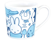 Miffy Mug Cup Animals 350ml 9 9.5cm Ceramic Licensed Madei in Japan 208184