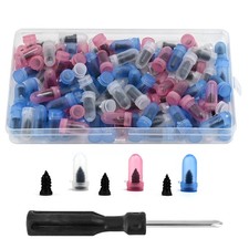 84pcs Tire Repair Rubber Nails Tyre Puncture Repair Screws Screwdriver Kit Tool