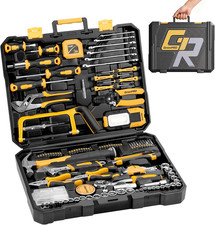 218 Piece Tool Kit for Home, Tool Box with General Household Hand Tools Set, Her
