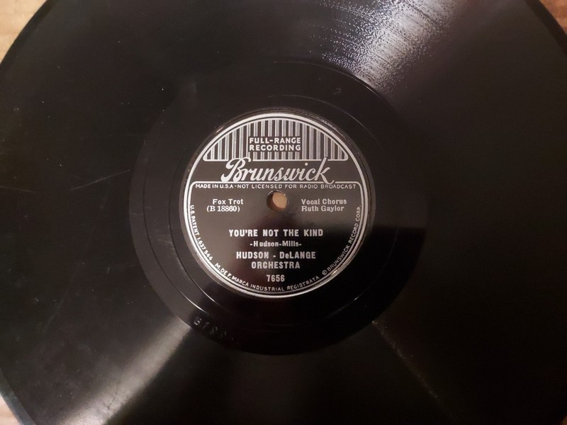1930s Brunswick Jazz 78/HUDSON-DeLANG Orchestra...Ruth Gaylor Vocal