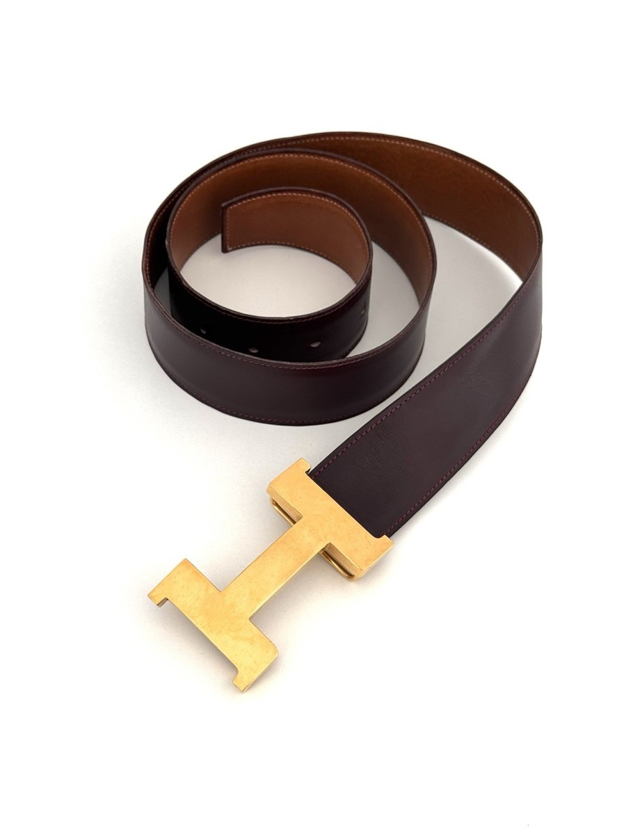 Hermes Leather Belt. Logo 