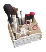 Decorative Makeup Organizer Acrylic Cosmetic Display Box Brush Holder Bathroo... on sale Decorative Makeup Organizer Acrylic Cosmetic Display Box Brush Holder Bathroo... on sale