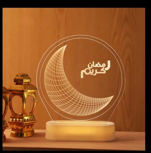 Muslim Home Decor Ramadan Decor Window Hand Table Decor Led Light Price For All - 第 3/3 張圖片