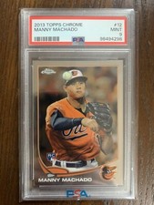 2013 Topps Chrome Manny Machado Rookie Card RC #12 PSA 9 Mint Orioles Padres