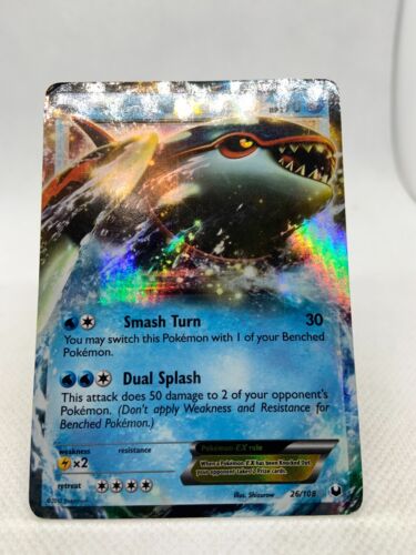 Kyogre EX 26/108 Dark Explorers Ultra Rare Holo Pokemon TCG - Picture 6 of 19