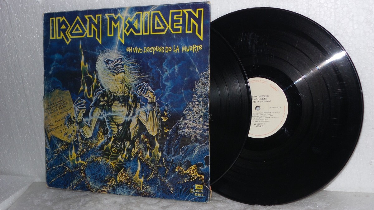 EMI 2LP IRON MAIDEN Live After Death EMS-67180・81 死霊復活