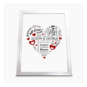 Custom Word Art Wedding Gift Ideas Chatterbox Walls