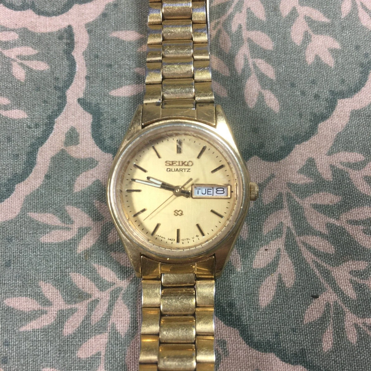 Seiko Ladies Day Date Quartz Watch 3423 0099 A2