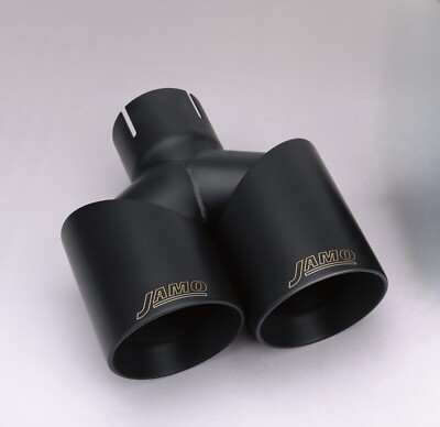 Auspuffspitze schwarz Keramik Endrohr Einlass 2,5'' Auslass 3,5'' Länge 8''
