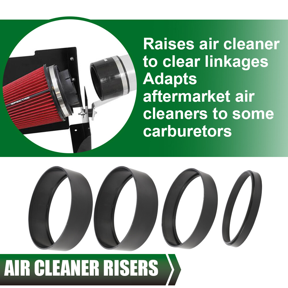 4Pcs Air Cleaner Spacer Plastic Fit For Edelbrock Holley Riser - Foto 10