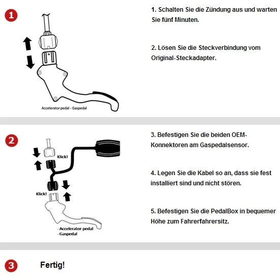 DTE Pedalbox Plus con control de aplicación para VW GOLF III Variant 1H5 1993-1999 110 CV   - Imagen 4 de 4