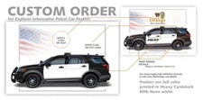 CUSTOMIZED PRINT - Patrol Car Profile - TAHOE - FORD - DODGE