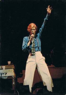 DAVID BOWIE MAXI CARTOLINA ANNI '80 PHOTOCARDS Ed. Beatrice d'Este - 12cm x 17cm