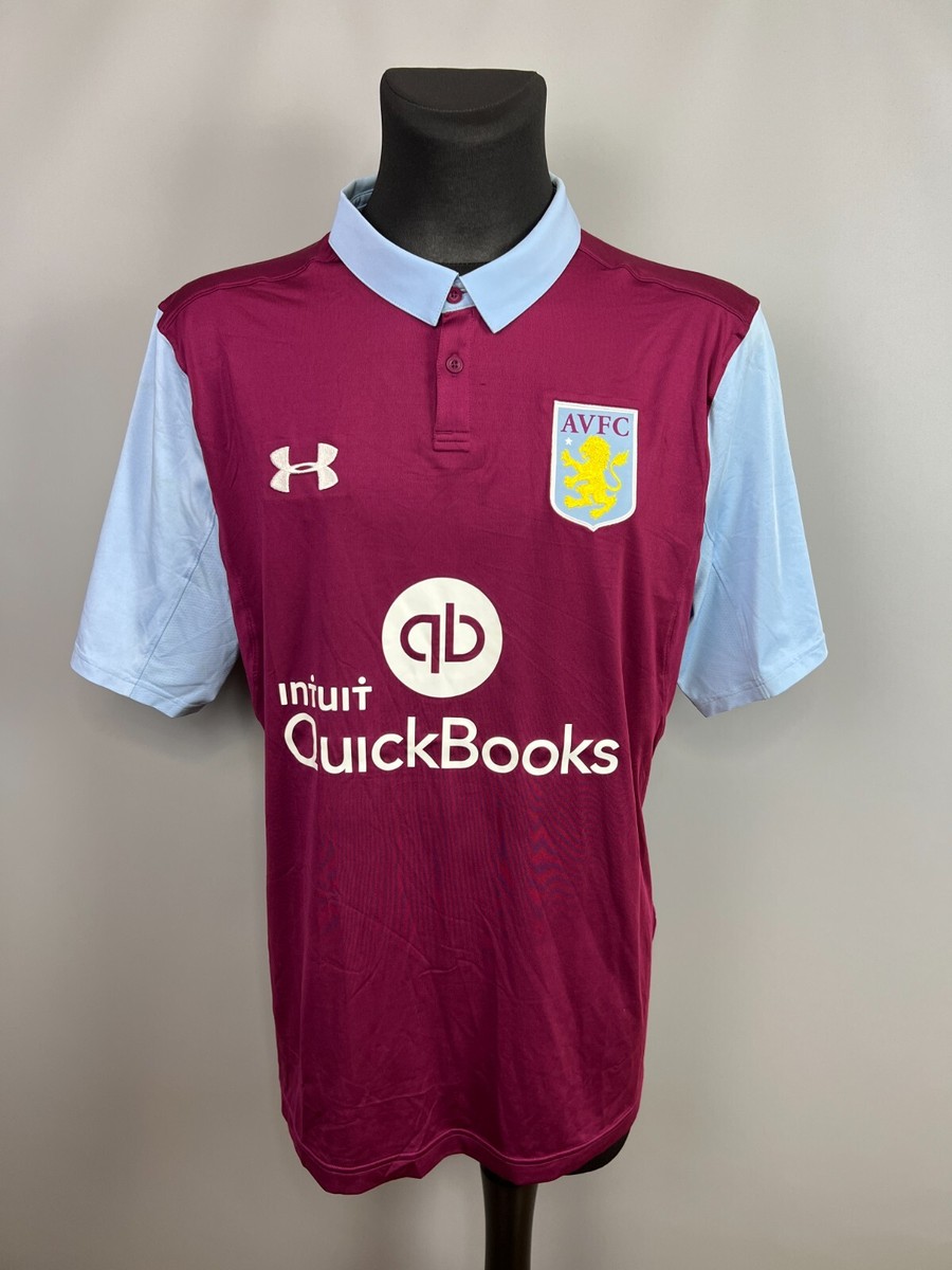 ASTON VILLA 2016 2017 HOME SHIRT FOOTBALL SOCCER UNDER ARMOUR