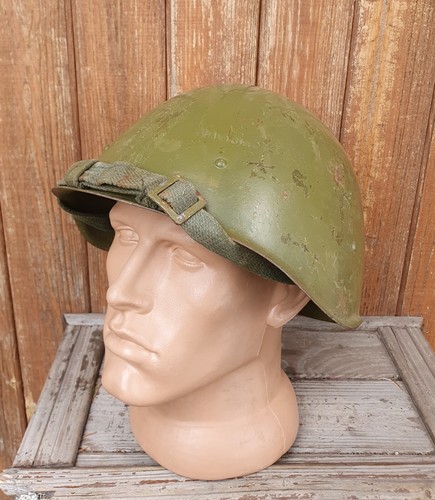 Elmetto militare originale SSH 40 acciaio WW2 esercito sovietico RKKA WWII USSR numero 1-Н6 - Foto 1 di 19