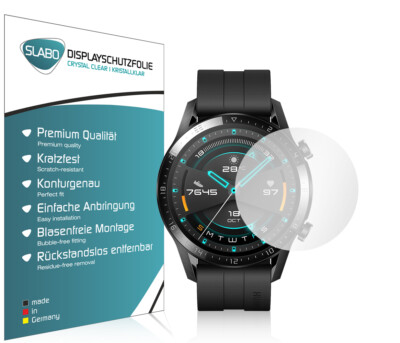 Slabo Displayschutzfolie für Huawei Watch GT 2 46mm (4er Set) ''Crystal Clear''