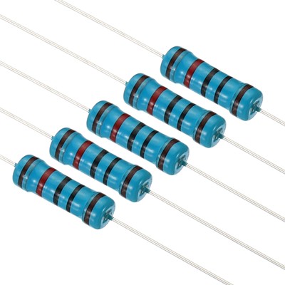 ICQUANZX Metaalfilmweerstand Assortiment – 1000 Stuks, 1W, 100 Weerstandswaarden Van 1Ω Tot 1MΩ – Voor Elektronica-projecten En Hobbyisten