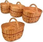 Picnic Basket WIKLER Hamper 3 Sizes!! Shopping Basket With Lid Wicker Wicker Basket