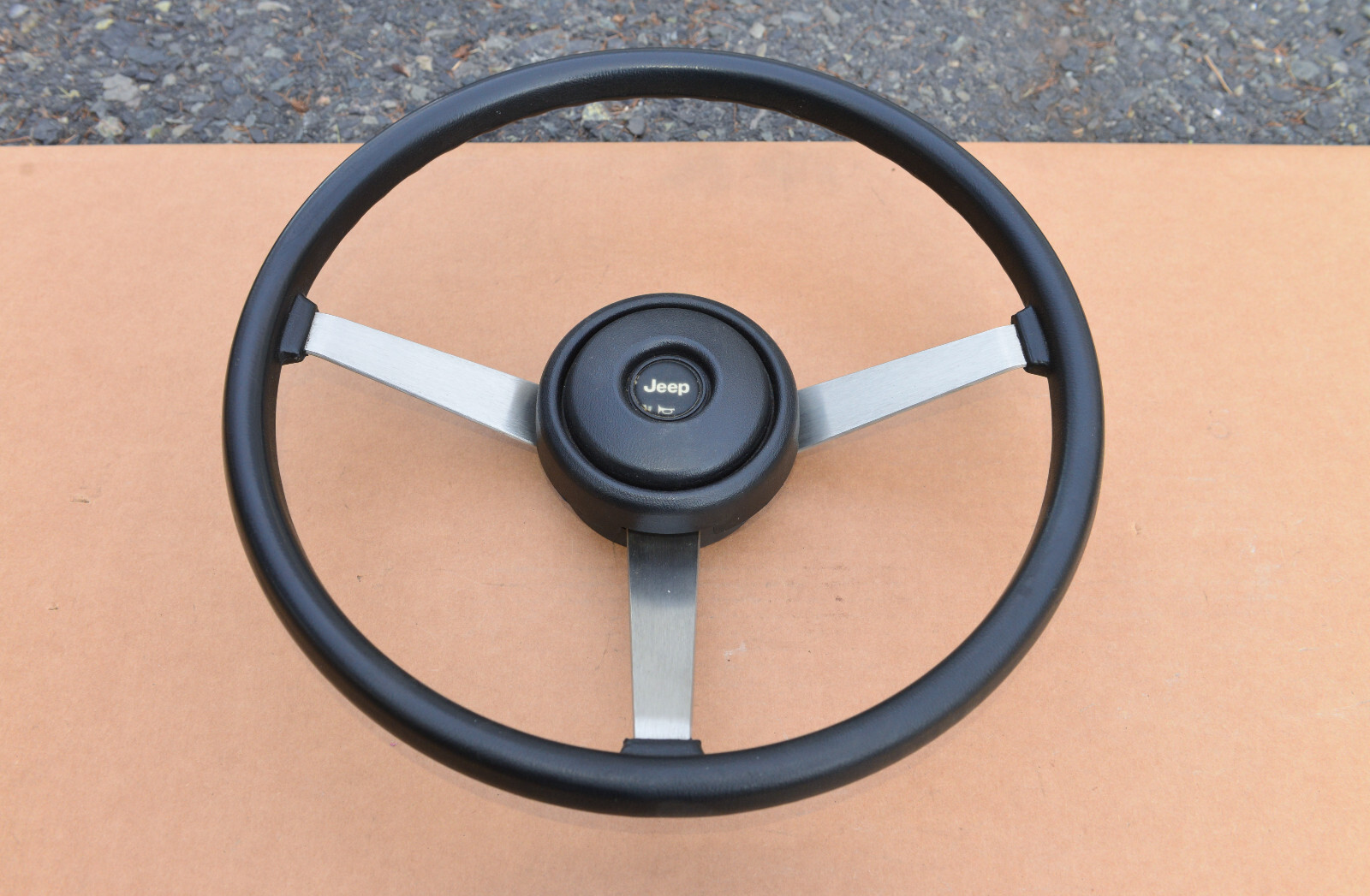 Jeep Wrangler YJ Black Steering Wheel CJ5 CJ7 Comanche Wagoneer eBay